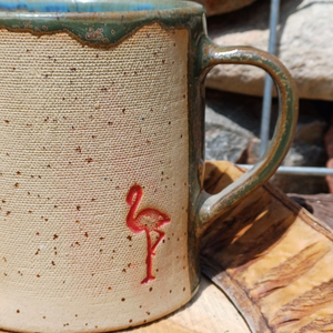 Tasse mit Flamingomotiv